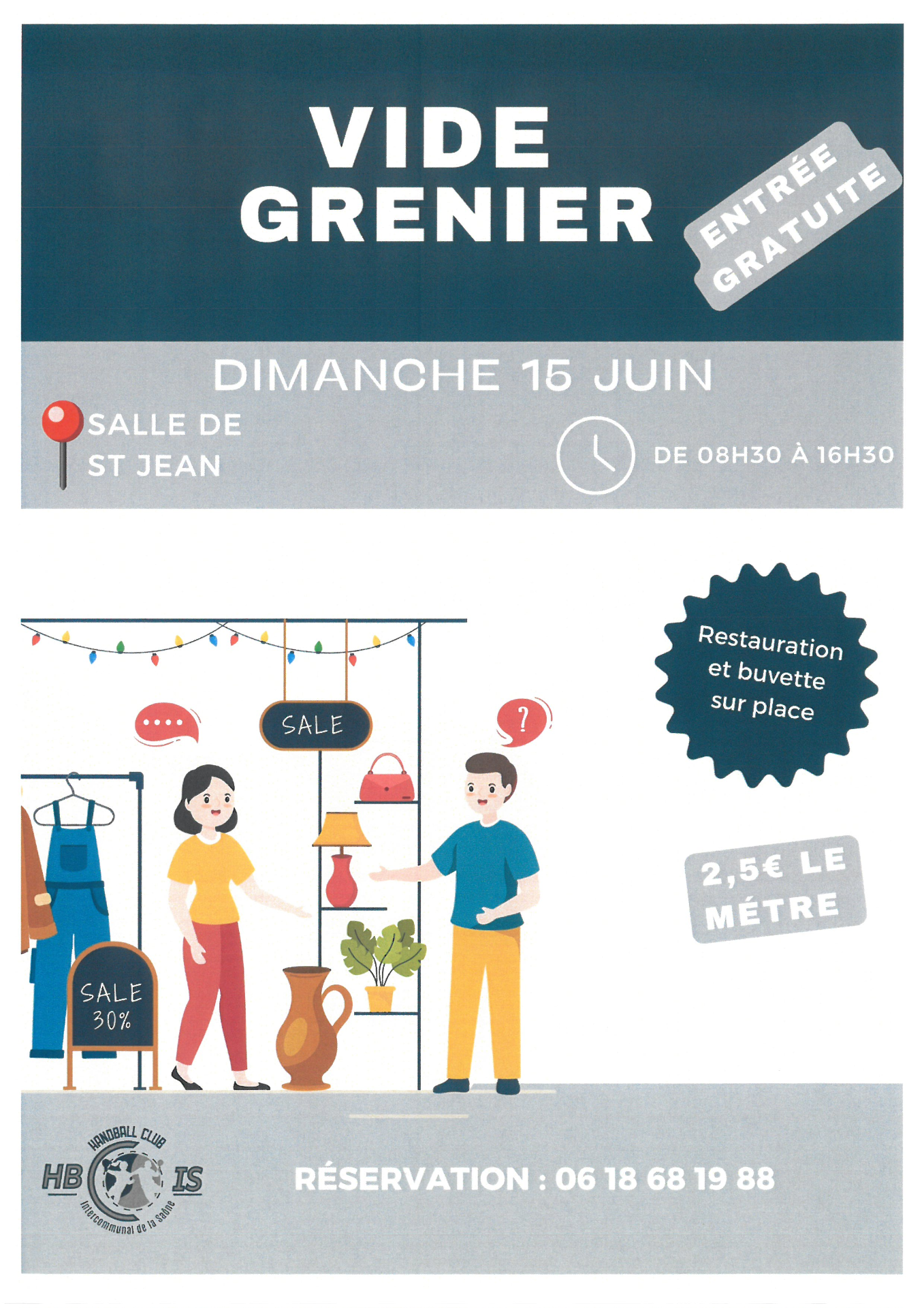 Vide grenier HBCIS - Saint Jean de Losne