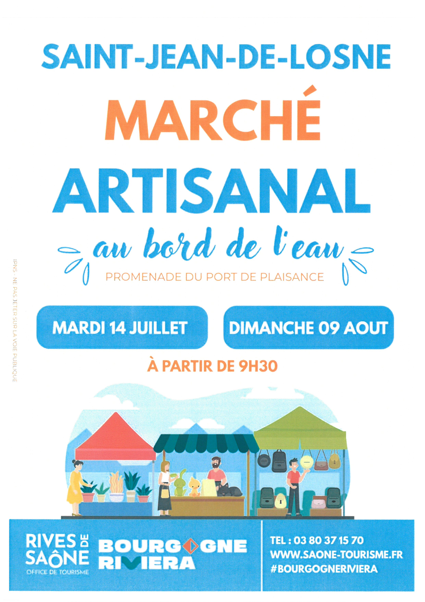 Marché artisanal à Saint-Jean de Losne